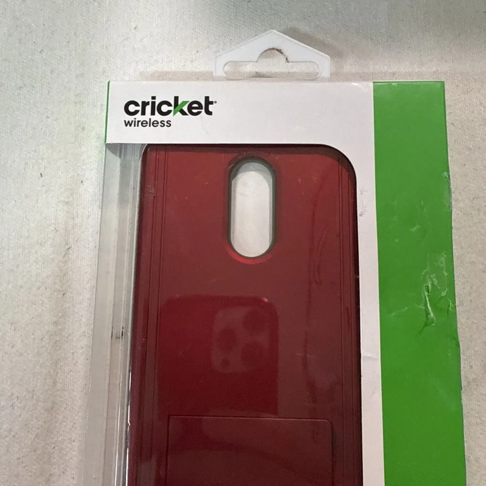 Cricket Nokia C2 Tava Case Cover Piece Kickstand Red‎